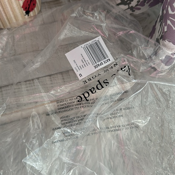 Nwt Kate spade other Dottie embroidered straw Dottie ladybug cylinder bag - Picture 13 of 13